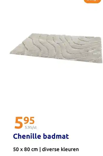 Action Chenille badmat aanbieding