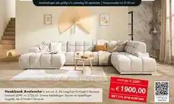 Woonsquare Hoekbank Avalanche aanbieding