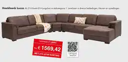 Woonsquare Hoekbank Lucca aanbieding