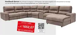 Woonsquare Hoekbank Denver aanbieding