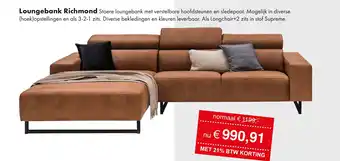Woonsquare Loungebank Richmond aanbieding