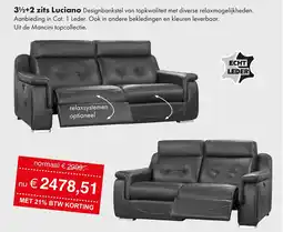Woonsquare 312+2 zits Luciano aanbieding
