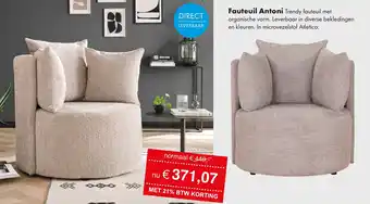 Woonsquare Fauteuil Antoni aanbieding