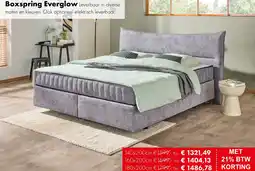Woonsquare Boxspring Everglow aanbieding