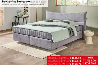 Woonsquare Boxspring Everglow aanbieding