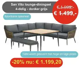 Tuinmeubelland San Vito lounge-diningset aanbieding