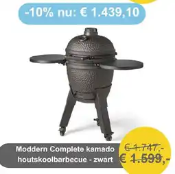 Tuinmeubelland Moddern Complete kamado houtskoolbarbecue zwart aanbieding