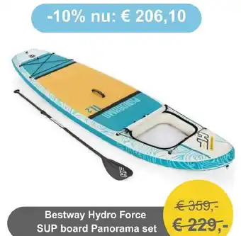 Tuinmeubelland Bestway Hydro Force SUP board Panorama set aanbieding