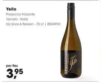 HANOS Yello prosecco frizzante veneto - italië 75 cl aanbieding