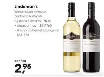 HANOS Lindeman's winemakers release zuidoost - australië aanbieding