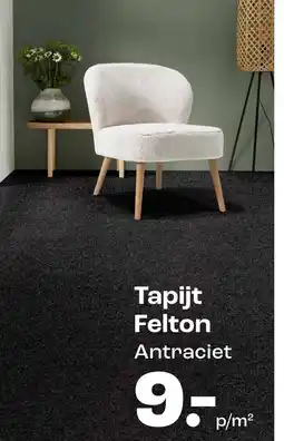 Kwantum Tapijt Felton Antraciet aanbieding