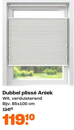 Kwantum Dubbel plissé Aniek aanbieding
