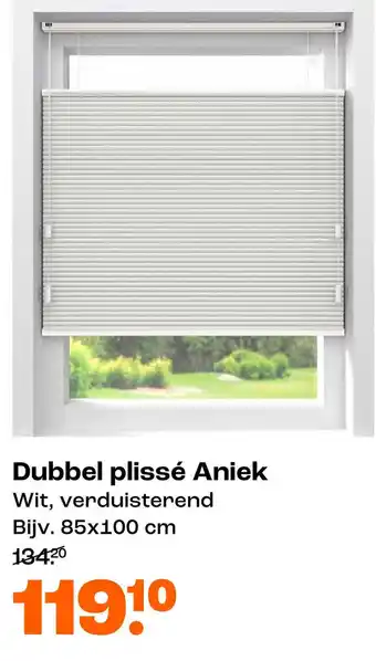 Kwantum Dubbel plissé Aniek aanbieding