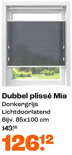 Kwantum Dubbel plissé Mia aanbieding