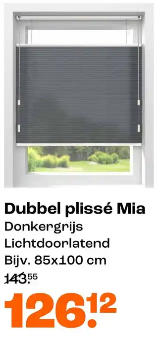 Kwantum Dubbel plissé Mia aanbieding