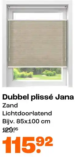 Kwantum Dubbel plissé Jana aanbieding