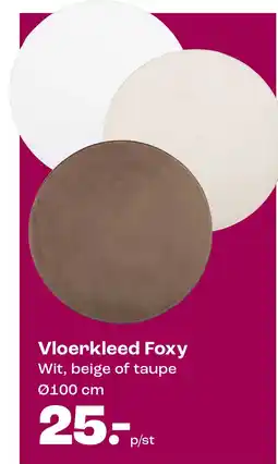 Kwantum Vloerkleed Foxy aanbieding