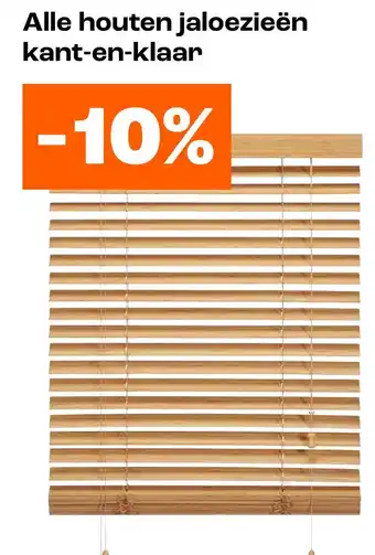 Kwantum Alle houten jaloezieën kant-en-klaar aanbieding