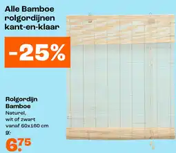 Kwantum Alle Bamboe rolgordijnen kant-en-klaar aanbieding