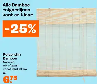Kwantum Alle Bamboe rolgordijnen kant-en-klaar aanbieding