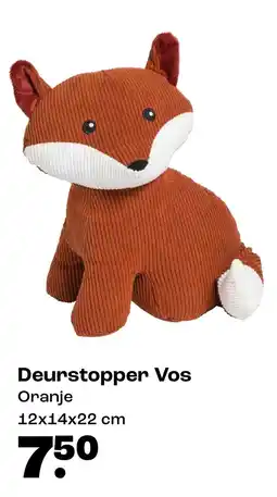 Kwantum Deurstopper Vos Oranje aanbieding