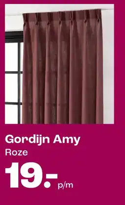 Kwantum Gordijn Amy Roze aanbieding