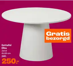 Kwantum Eettafel Elba Zand aanbieding