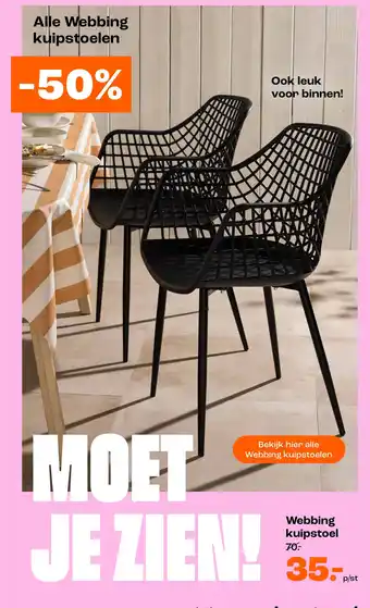 Kwantum Alle Webbing kuipstoelen aanbieding