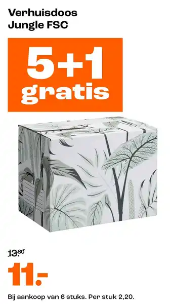 Kwantum Verhuisdoos Jungle FSC aanbieding