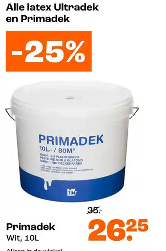 Kwantum Alle latex Ultradek en Primadek aanbieding