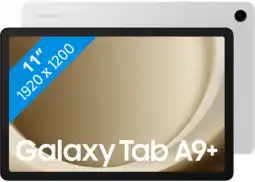 Coolblue Samsung Galaxy Tab A9 Plus 11 inch 64GB Wifi Zilver aanbieding