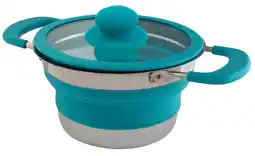 ANWB Eurotrail Opvouwbare Pan met deksel S Blauw aanbieding