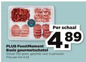 PLUS FeestMoment Basis gourmetschotel per schaal 750 gram aanbieding