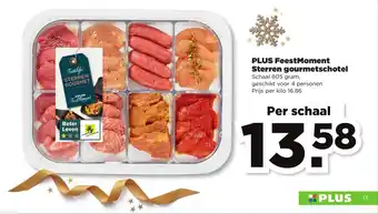 PLUS FeestMoment Sterren gourmetschotel per schaal  805 gram aanbieding