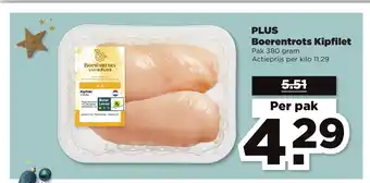 PLUS Boerentrots Kipfilet per pak aanbieding