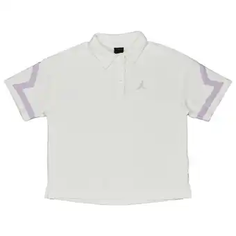 Foot Locker Jordan Ksa Brooklyn Diamond Poloshirts Kinder - Wit - Maat 147 - 158 CM - Katoen French Terry aanbieding