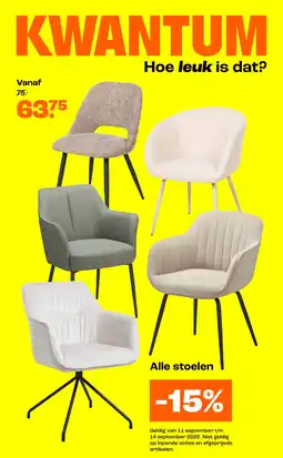 Kwantum Alle stoelen aanbieding
