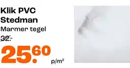 Kwantum Klik PVC Stedman aanbieding