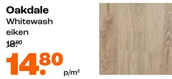 Kwantum Oakdale Whitewash eiken aanbieding