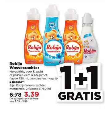 PLUS Robijn wasverzachter aanbieding