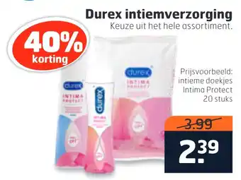 Trekpleister Durex intiemverzorging aanbieding