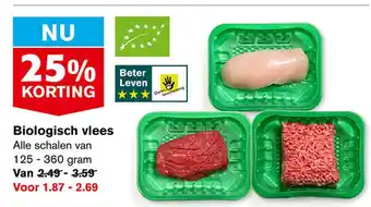 Hoogvliet Biologisch vlees aanbieding