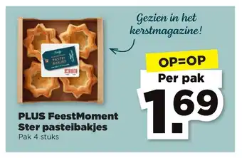 PLUS FeestMoment Ster pasteibakjes 4 stuks aanbieding