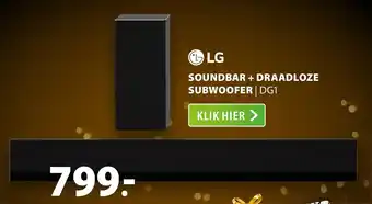 Expert LG Soundbar + Draadloze Subwoofer aanbieding