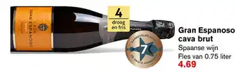 Hoogvliet Gran sspanoso cava brut aanbieding