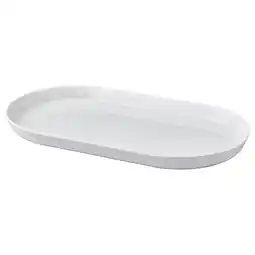 IKEA Wit ovaal porseleinen serveerbord van ikea 365+, strak en stapelbaar design aanbieding
