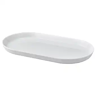 IKEA Wit ovaal porseleinen serveerbord van ikea 365+, strak en stapelbaar design aanbieding
