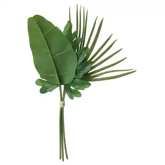 IKEA Groen kunstboeket met grote bladeren gemaakt van gerecycled plastic aanbieding