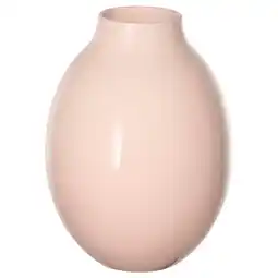 IKEA BlodbjÖrk vaas: lichtroze, rond steengoed met smalle hals, romantisch decor aanbieding