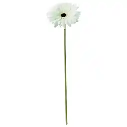 IKEA Enkel wit kunstmadeliefje met groene steel op witte achtergrond aanbieding